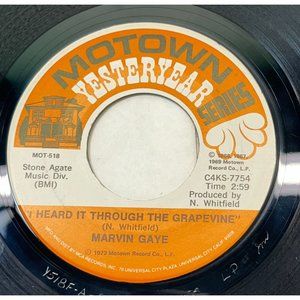 Marvin Gaye I Heard It Through the Grapevine / You 45 R&B Soul Motown Yesteryear